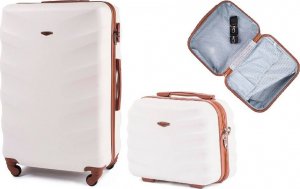 Kemer Średnia walizka KEMER WINGS 402 M + KUFEREK Dirty white 2