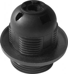 Orno Oprawka termoplastyczna E27 z kołnierzem, czarna, zestaw 40 szt. 2