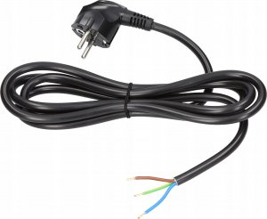 Plastrol Przewód przyłączeniowy Plast-Rol W-97174 5m 3x1mm wtyczka nierozbieralna 16A UNI-SCHUCKO czarny 2