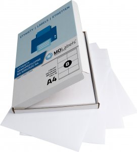 MD Labels Etykiety samoprzylepne arkusz A4 105x70mm 100 ark 2