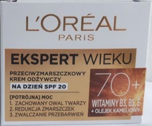 L’Oreal Paris Ekspert Wieku 70+ Przeciwzmarszczkowy krem odżywczy na dzień SPF 20 50ml 2
