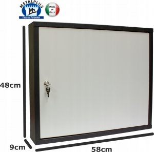 VeroTech Verotech Szafka wisząca na 150 kluczy czarna z szarymi drzwiami 2