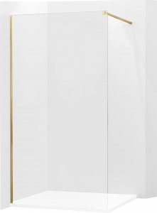 Mexen Mexen Kioto ścianka prysznicowa 140 x 200 cm, transparent 8 mm, złoty - 800-140-101-50-00 1
