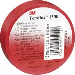 3M Taśma izolacyjna 3M Temflex 1500 DE272951166 19mmx20m czerwona 1