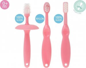 Kiokids Szczoteczki do dziąseł i ząbków 3 szt. różowy Kiokids 2