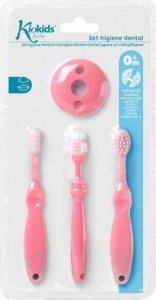 Kiokids Szczoteczki do dziąseł i ząbków 3 szt. różowy Kiokids 4