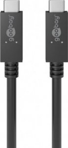 Kabel USB Goobay USB-C - USB-C 1 m Czarny (49254) 1
