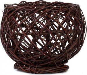 WickerPL Wiklinowy kosz ogrodowy ŚWIECZNIK osłonka na doniczkę 30 H19 20 H12 cm 2