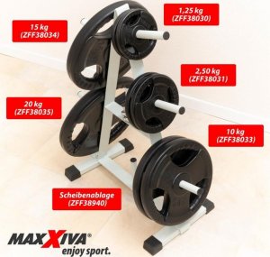 Maxxiva Zestaw ciężarków do hantli 20 kg, 2 szt 4