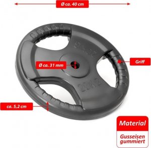 Maxxiva Zestaw ciężarków do hantli 20 kg, 2 szt 6