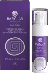 Basiclab BasicLab Esteticus Korygujące serum z retinalem 0,07%, fitosfingozyną i karnozyną 2.0 redukcja i stymulacja 30 ml 1
