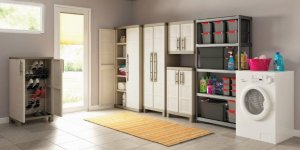 Keter Szafka Excellence Utility, 65 x 182 x 45 cm, beżowa 3