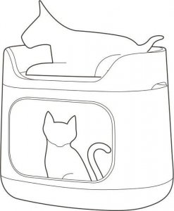 Curver Curver Legowisko piętrowe Pelech and Crate 3w1, Capp/Niebi 10