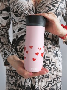 Contigo Kubek termiczny Contigo West Loop Serca 470ml  - różowy mat 3