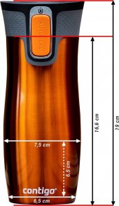 Contigo Kubek termiczny West Loop 2.0 Glamour Blue 470ml 10