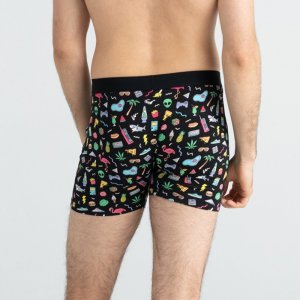 SAXX Bokserki męskie SAXX Daytripper Zabawne Fun Bits S 4