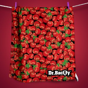 Dr.Bacty Ręcznik dla dzieci szybkoschnący z powłoką antybakteryjną - Cherry - 60x130 1