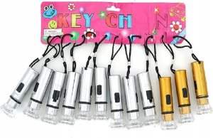 Latarka Adar Brelok latarka złota/srebrna karta 531154 ADAR mix cena za 12 szt 6