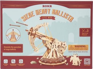 Robotime ROBOTIME Drewniane Puzzle 3D - Ciężka Balista 4