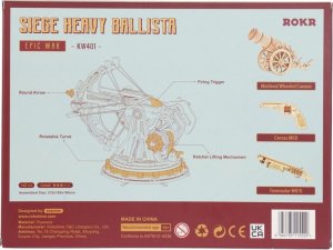 Robotime ROBOTIME Drewniane Puzzle 3D - Ciężka Balista 5