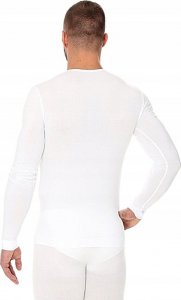 Brubeck LS01120A Koszulka męska z długim rękawem biały COMFORT COTTON  S 1