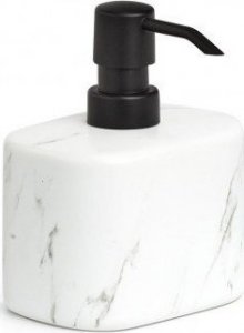 Zeller Dozownik mydła "marmur", ceramiczny, biały, 11x8,1x13,2 cm 1