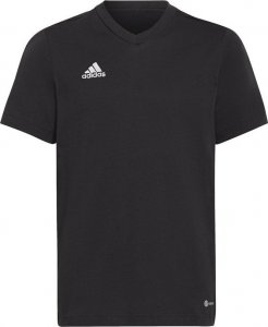 Adidas Koszulka sportowa dziecięca adidas TEE czarna bawełniana 128 - junior 1