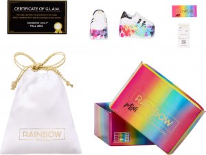 MGA MGA Rainbow High Accessories Studio Series 1, Pudełko z butami niespodzianką S Assortment in PDQ 586074 op.27szt mix cena za 1 szt 5