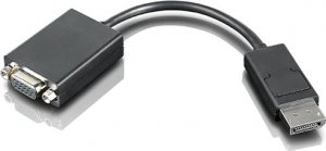 Adapter AV Lenovo DisplayPort - D-Sub (VGA) czarny (DP TO VGA VIDEO CABLE) 1