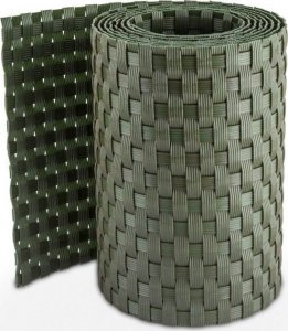TechnoRattan Taśma Ogrodzeniowa - panelowa z TECHNORATTANU 19cm x 2,55m  RD12 2