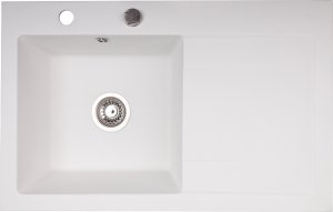 Zlewozmywak Brenor  granitowy, biały,  kuchenny Mingus 80L (7,5cmx 50,5cm) 1