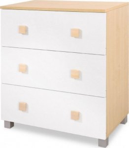 My Sweet Baby Komoda niemowlęca z przewijakiem Leonardo biało-drewniana 7
