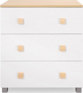 My Sweet Baby Komoda niemowlęca z przewijakiem Leonardo biało-drewniana 9