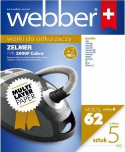 Worek do odkurzacza Webber Worki ZELMER COBRA 2000F x(5+2) 1
