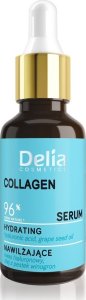 Delia Kolagen - 96% z natury - Serum nawilżające do twarzy, szyi i dekoltu 30ml 2