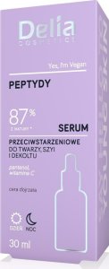 Delia Peptydy - 87% z natury - Serum przeciwstarzeniowe do twarzy, szyi i dekoltu 30ml 1