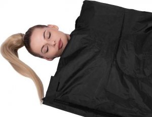 Springos Śpiwór turystyczny 190x73 cm ciepły śpiwór kempingowy czarno-niebieski UNIWERSALNY 14