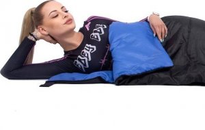 Springos Śpiwór turystyczny 190x73 cm ciepły śpiwór kempingowy czarno-niebieski UNIWERSALNY 15