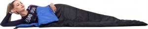 Springos Śpiwór turystyczny 190x73 cm ciepły śpiwór kempingowy czarno-niebieski UNIWERSALNY 6
