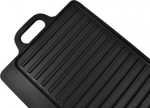 vidaXL vidaXL Żeliwne płyty grillowe, dwustronne, 2 szt, 38 x 23 cm 4