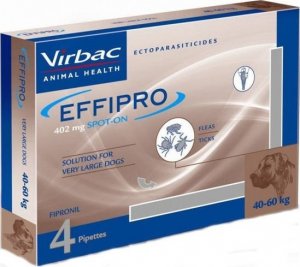 VIRBAC EFFIPRO  Spot-On pies XL 40-60 kg (pipeta 4 x 4,02ml) 1
