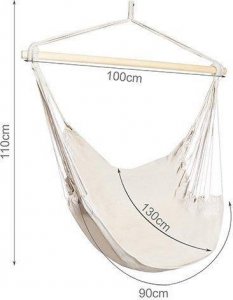 Malatec Hamak - krzesło brazylijskie Brasilia 130 x 100 cm 5