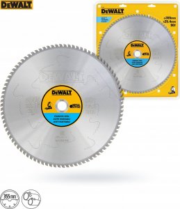 Dewalt hm-piła do metalu 355x25,4 z90/inox 3-25mm/ 7