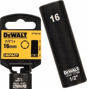 Dewalt nasadka 16mm 1/2c impact socket deep 3