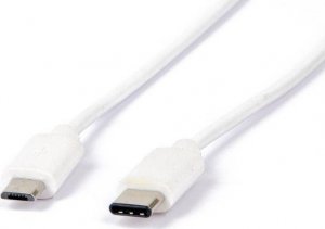 Kabel USB LMP USB-C - microUSB 1 m Biały (LMP-USBC-mUSB2) 2