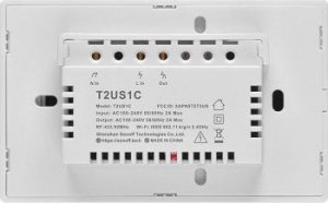 Sonoff T2US1C - 1-gang Wi-Fi Smart Wall Switch US - White 3