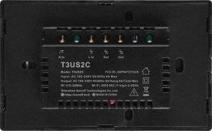 Sonoff T3US2C - 2-gang Wi-Fi Smart Wall Switch US - Black 3