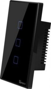 Sonoff T3US3C - 3-gang Wi-Fi Smart Wall Switch US - Black 2