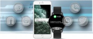 Smartwatch Gino Rossi SW020-2 Czarny  (SW020-2) 6