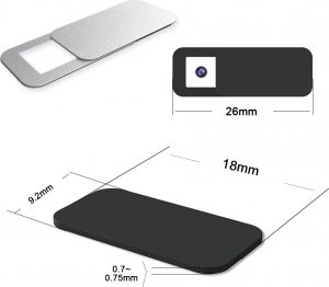 Xam 6 x zaślepka kamerki zasłona kamery ruchoma slider Xam Silver 2